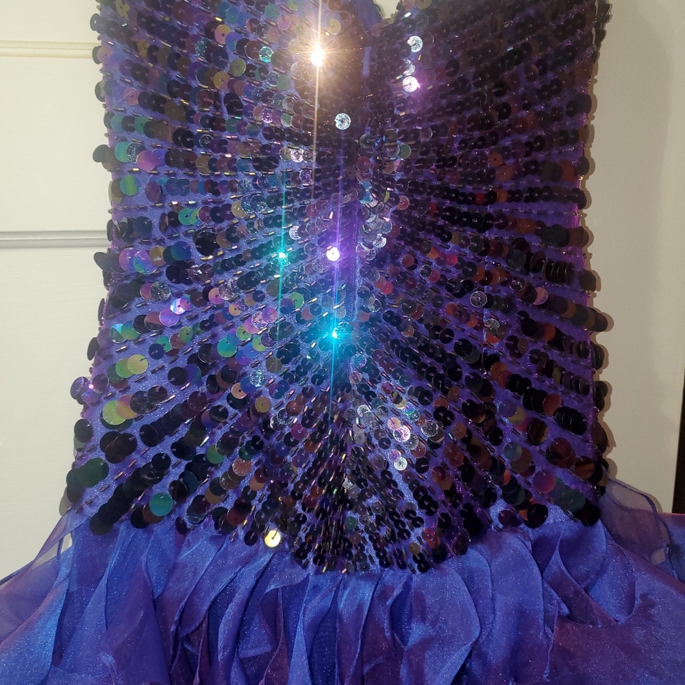 Purple prom dress